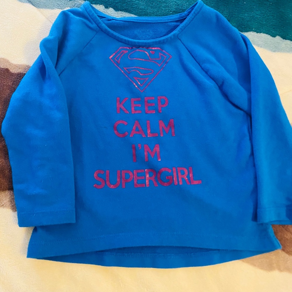 Supergirl girls long sleeve shirt